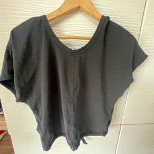 Tie back shirt